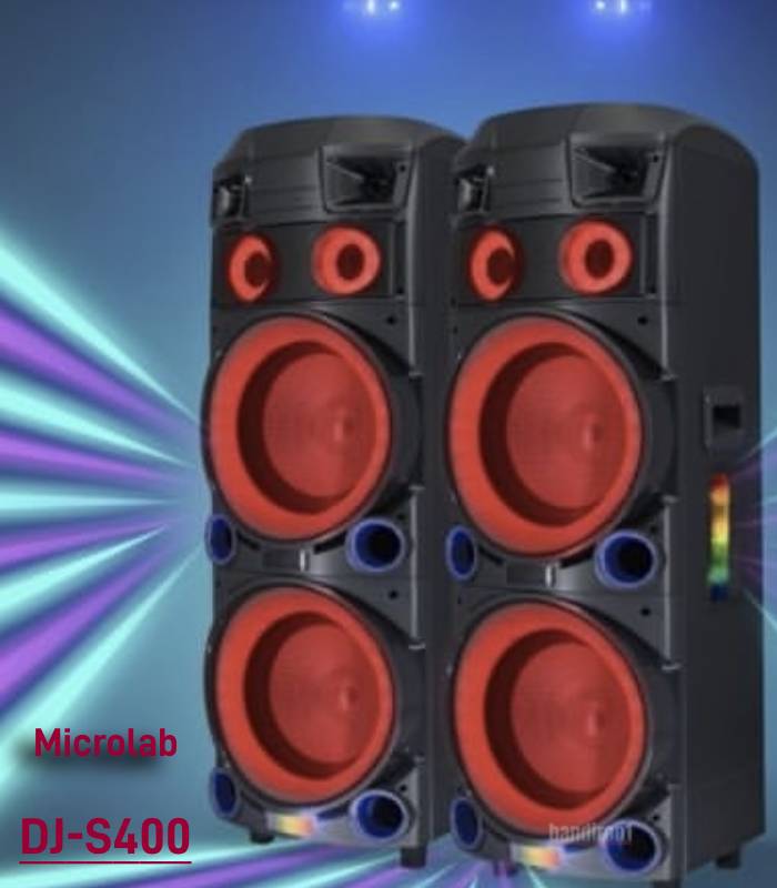 باند اسپیکر و پخش کننده خانگی میکرولب رینگ طلایی مدل DJ-S400